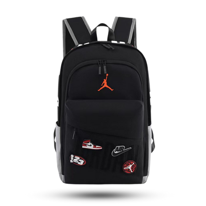 JORDAN SIGNATURE REBEL LOGO TEXTURED BACKPACK