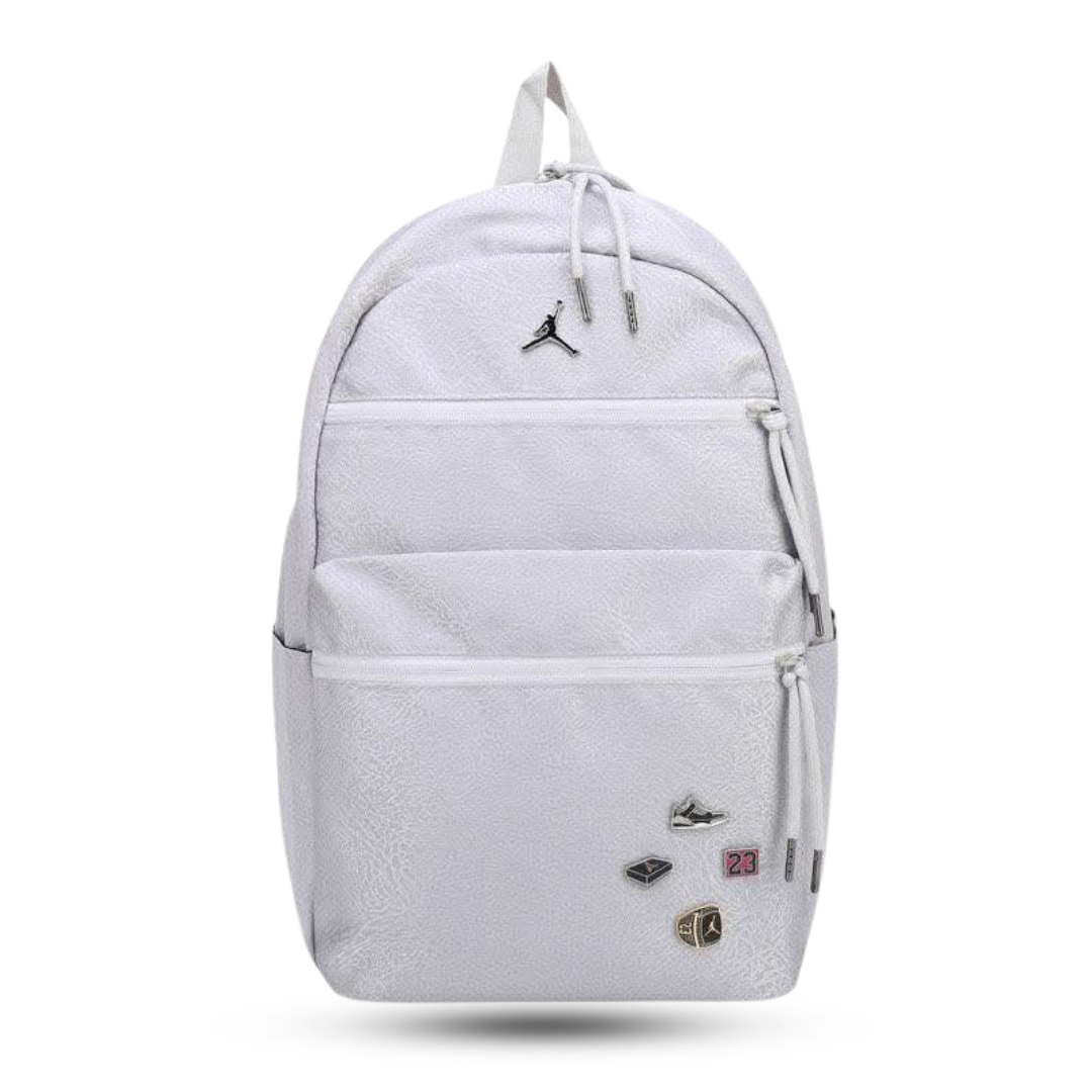 JORDAN STREET MONOGRAM PREMIUM WHITE BACKPACK