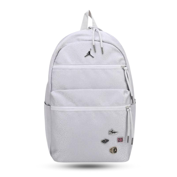 JORDAN STREET MONOGRAM PREMIUM WHITE BACKPACK
